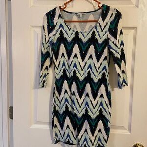 Chevron Patterned Dress